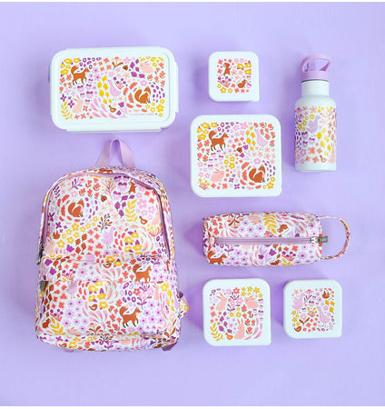 Lunch & snack box set: Bloementuin