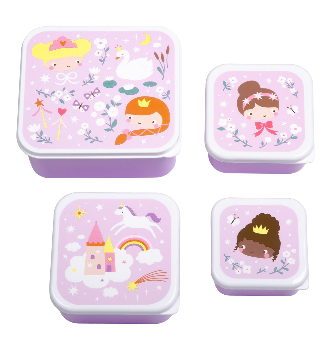 Lunch & snack box set: Prinsessen