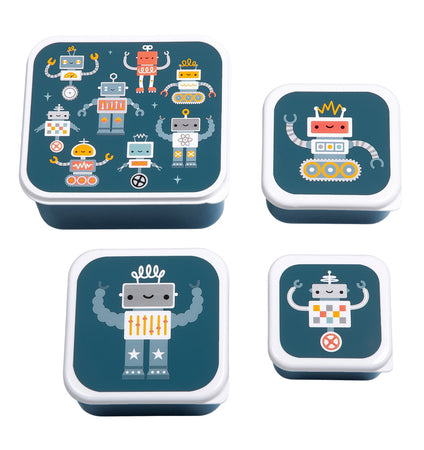 Lunch & snack box set: Robots