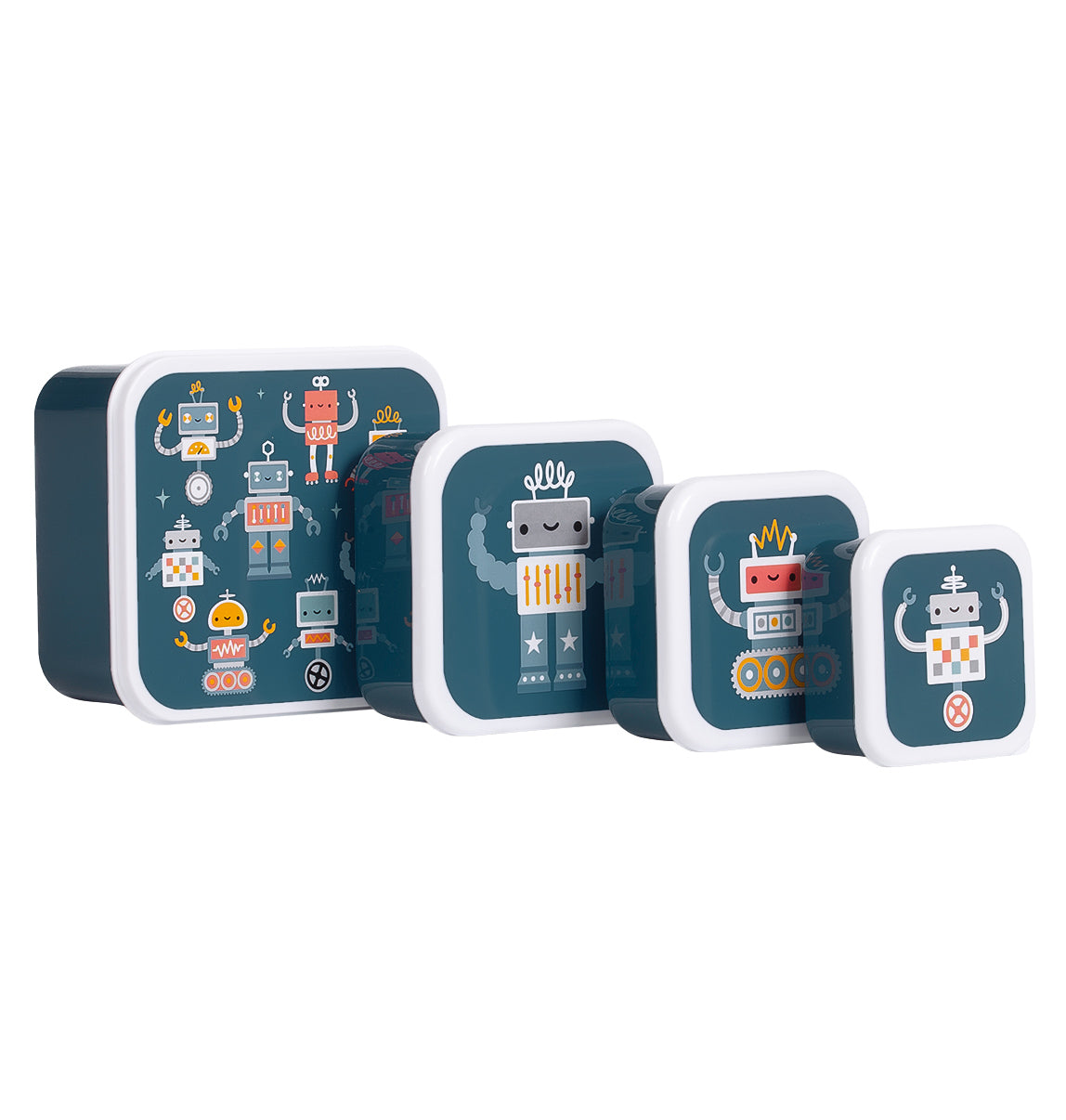 Lunch & snack box set: Robots
