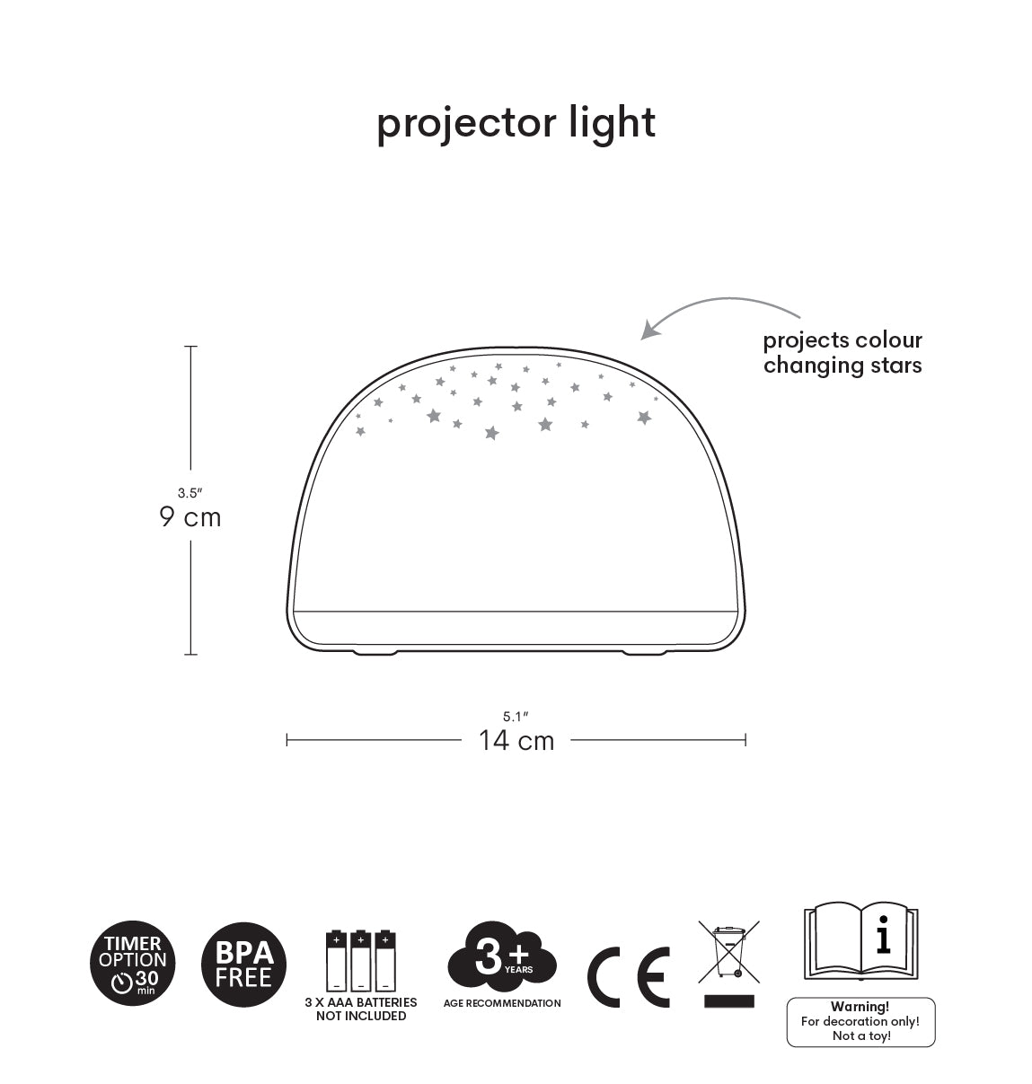 Projectorlamp: Dinosaurussen