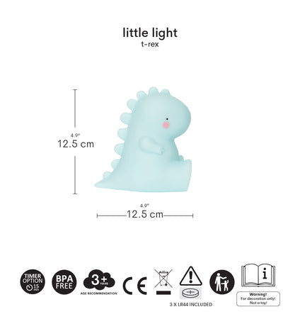 Little light: T-rex - blauw
