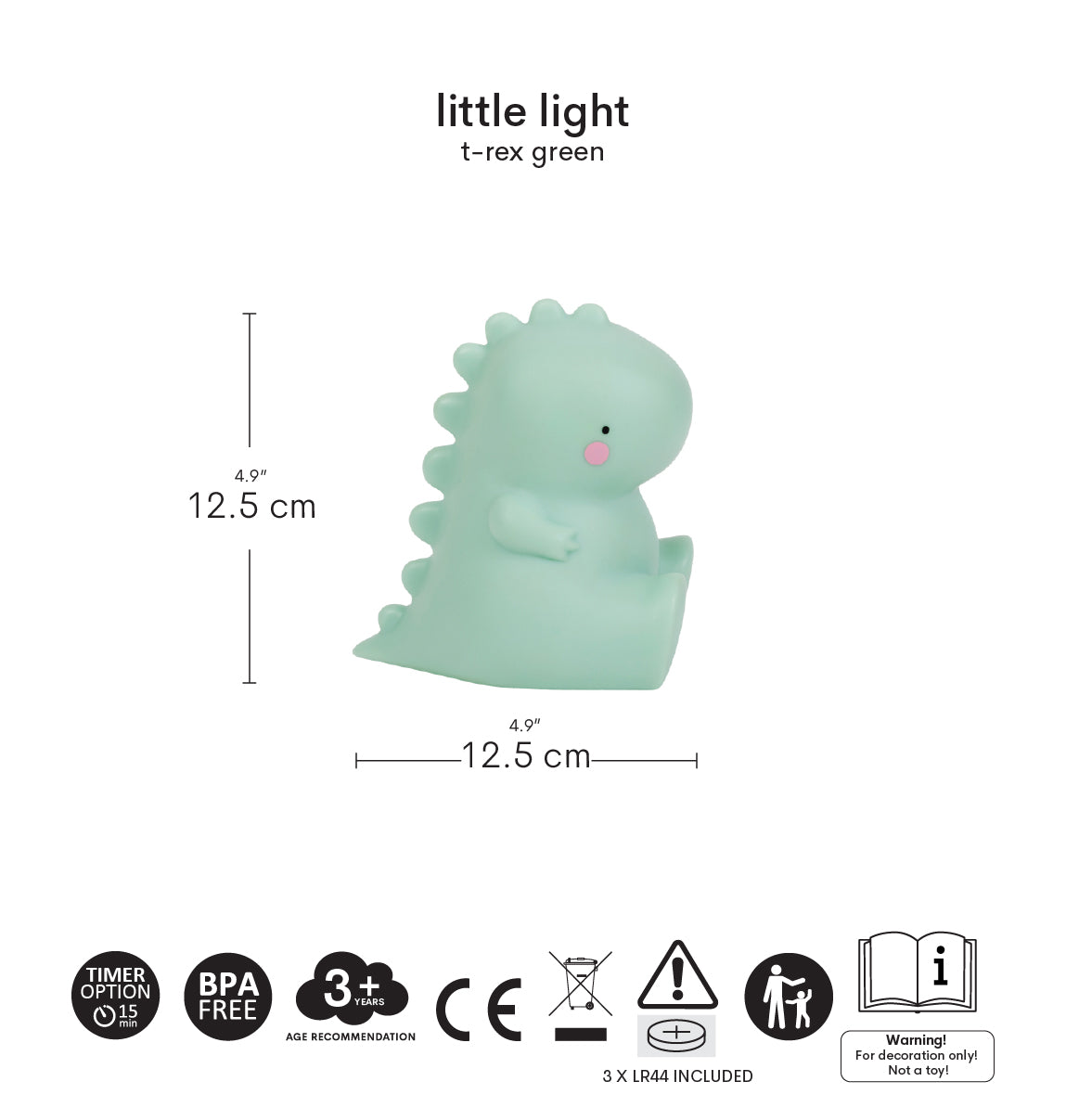 Little light: T-Rex – groen