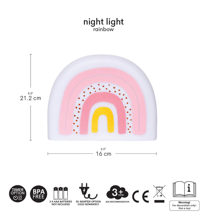 Nachtlamp: Regenboog