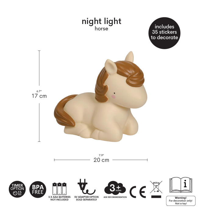 Nachtlamp: Paard