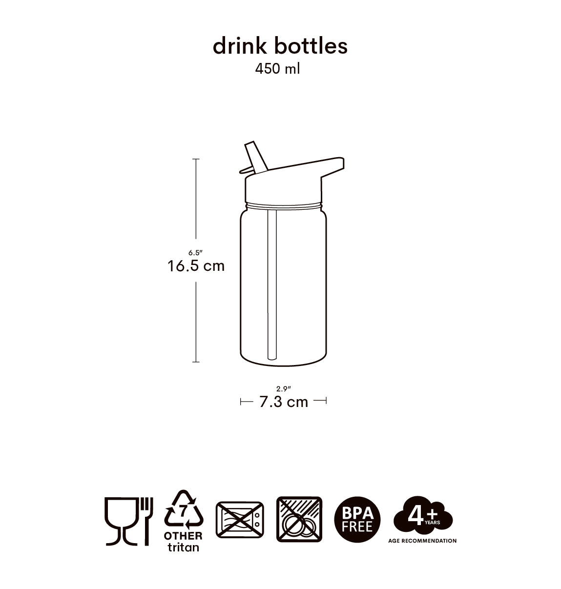 Drinkfles: Hartjes