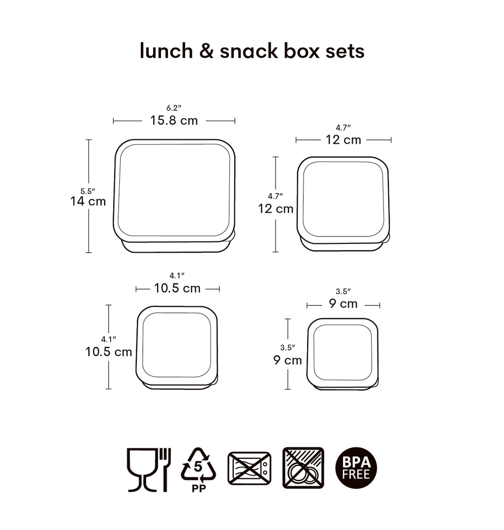 Lunch & snack box set: Dinosaurussen