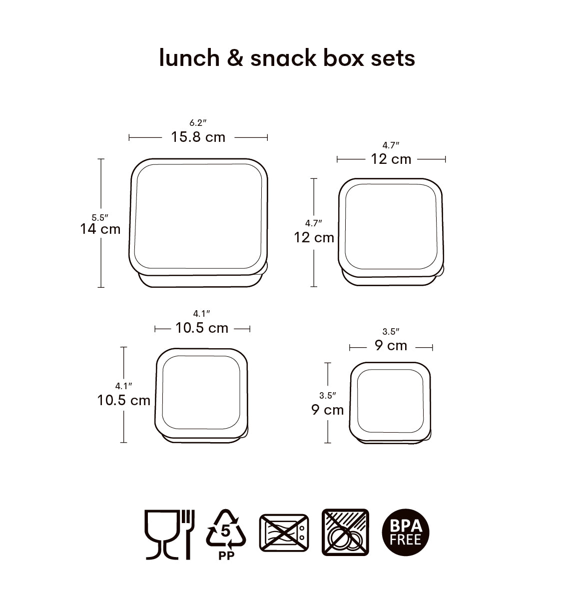 Lunch & snack box set: Dinosaurussen