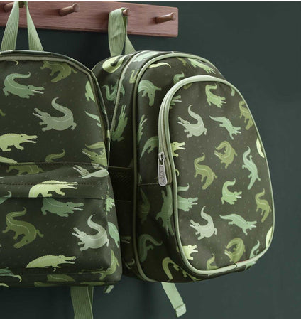 Groene Rugzak voor Kinderen met Joy Print | A Little Lovely Company Groene Rugzak voor Kinderen met Joy Print | A Little Lovely Company