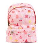 roze peuterrugzak voor naar school met ijsjes van a little lovely company