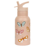 roze rvs thermosfles met vlinders van a little lovely company