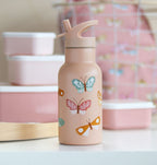 RVS drinkfles: Vlinders