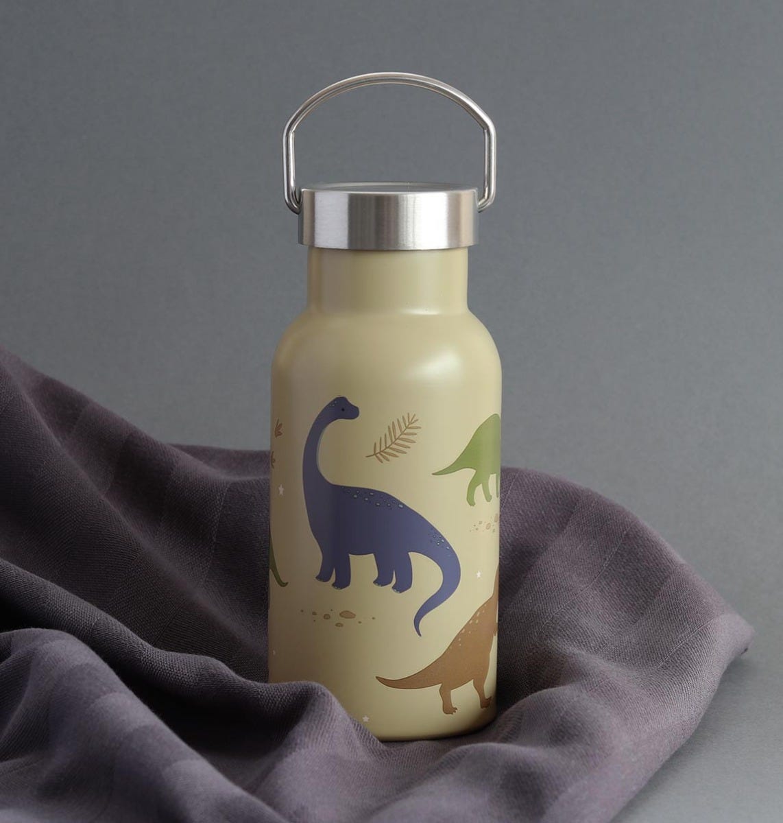 RVS drinkfles: Dinosaurussen