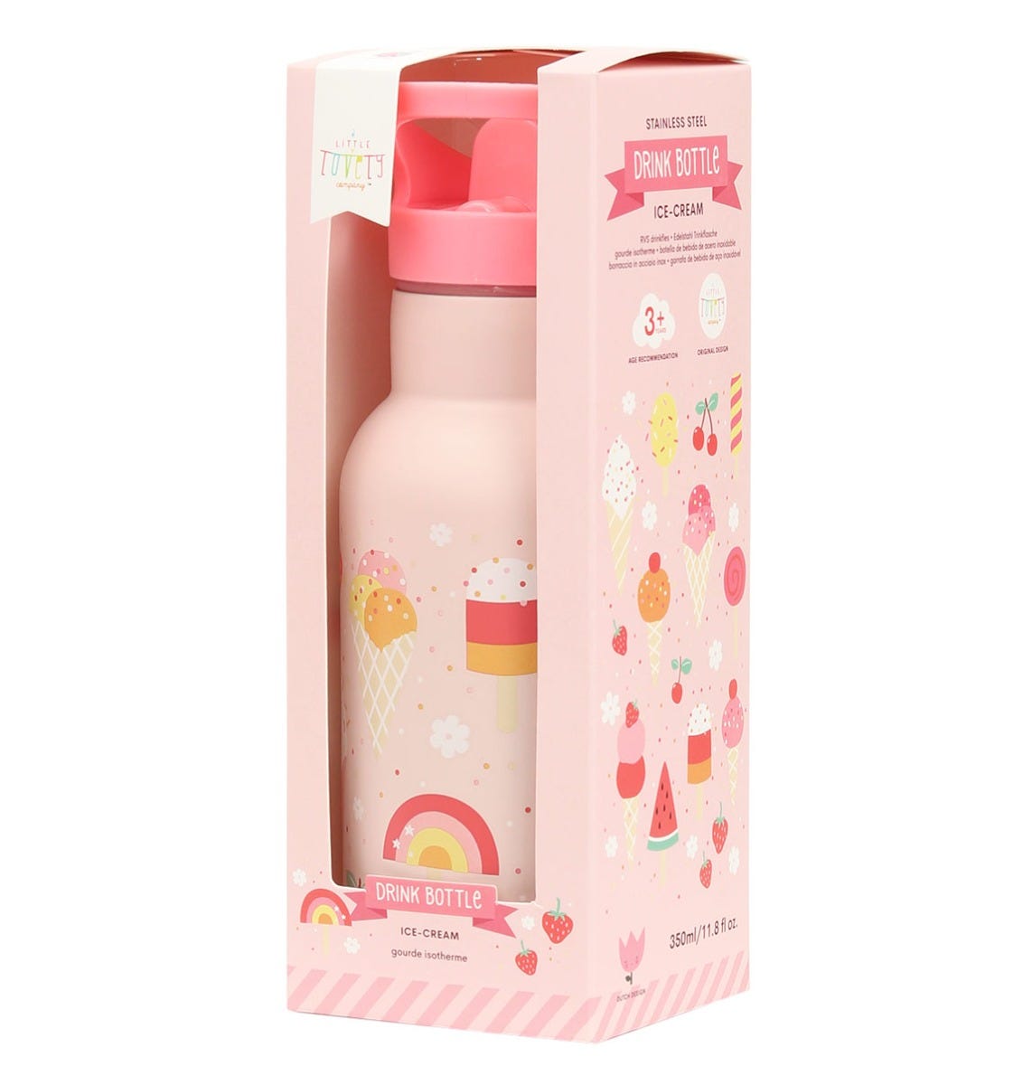 RVS drinkfles: Ijsjes