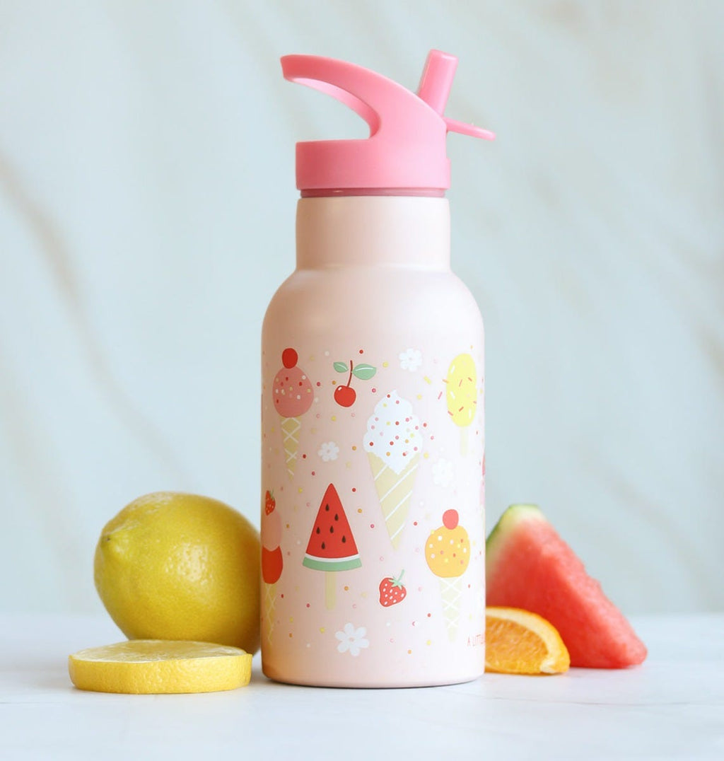 RVS drinkfles: Ijsjes