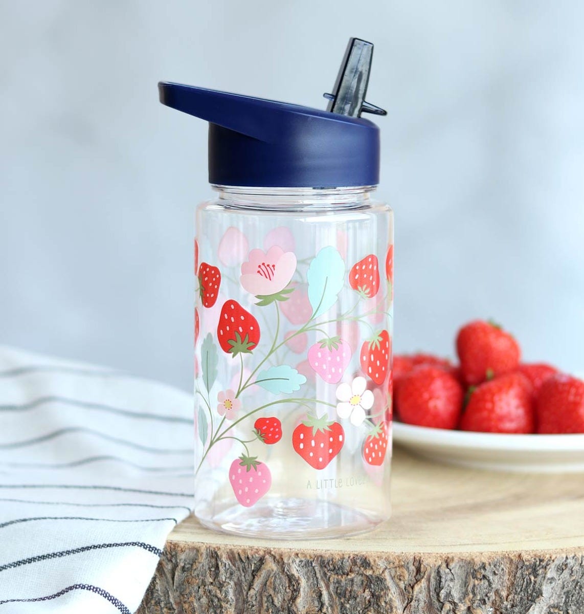 Drinkfles: Aardbeien