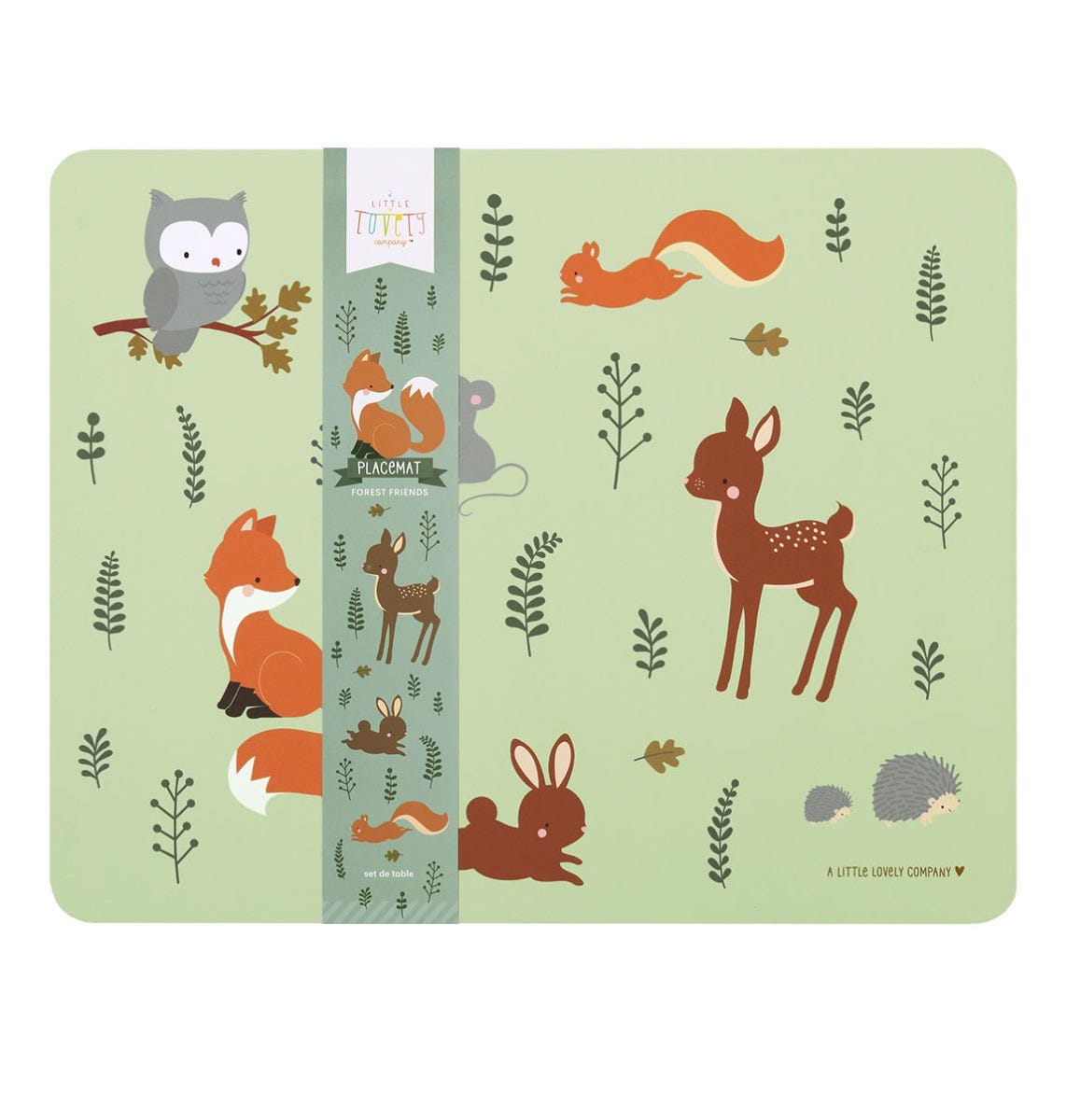 Placemat: Bosvriendjes