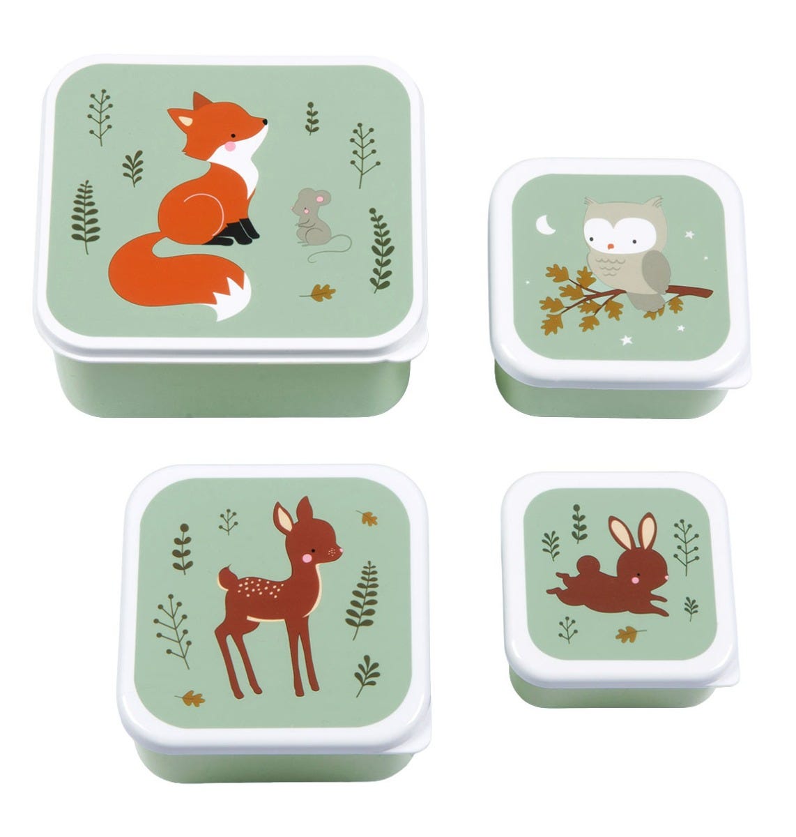 Lunch & snack box set: Bosvriendjes