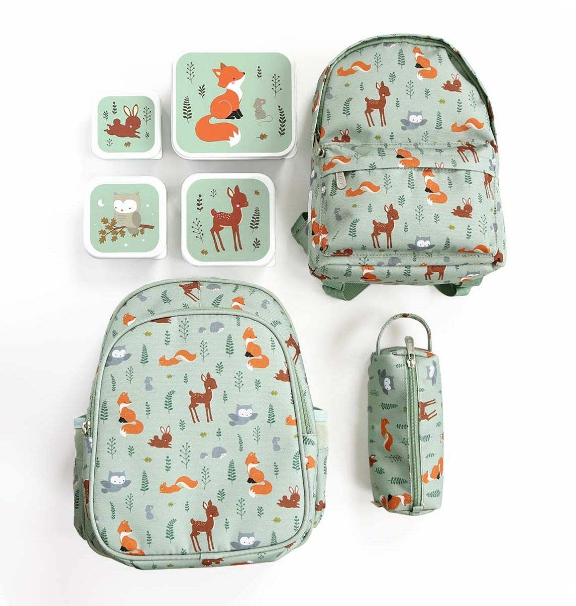 Lunch & snack box set: Bosvriendjes