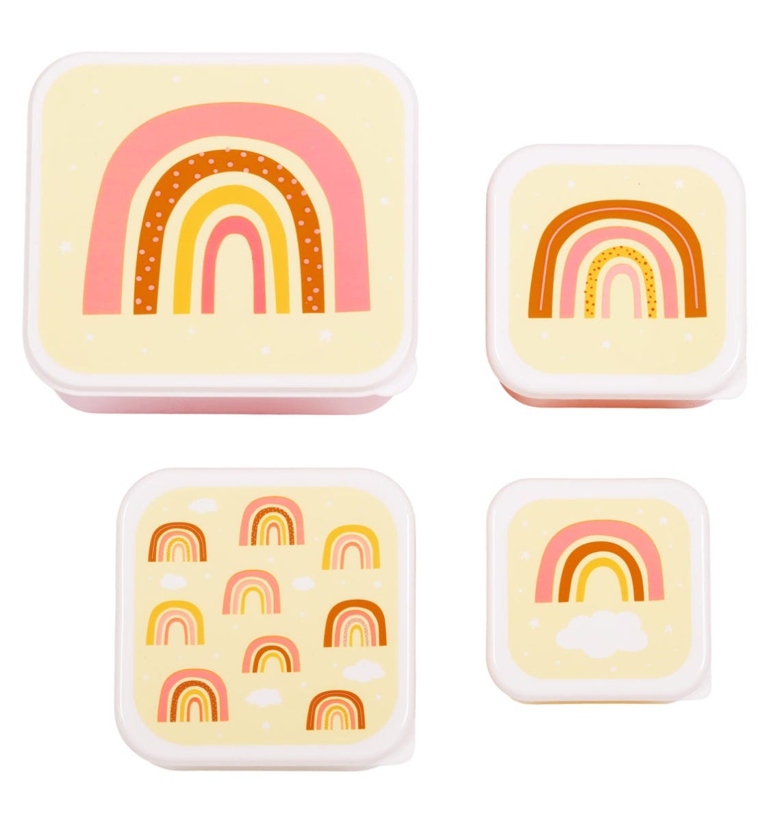 Lunch & snack box set: Regenbogen