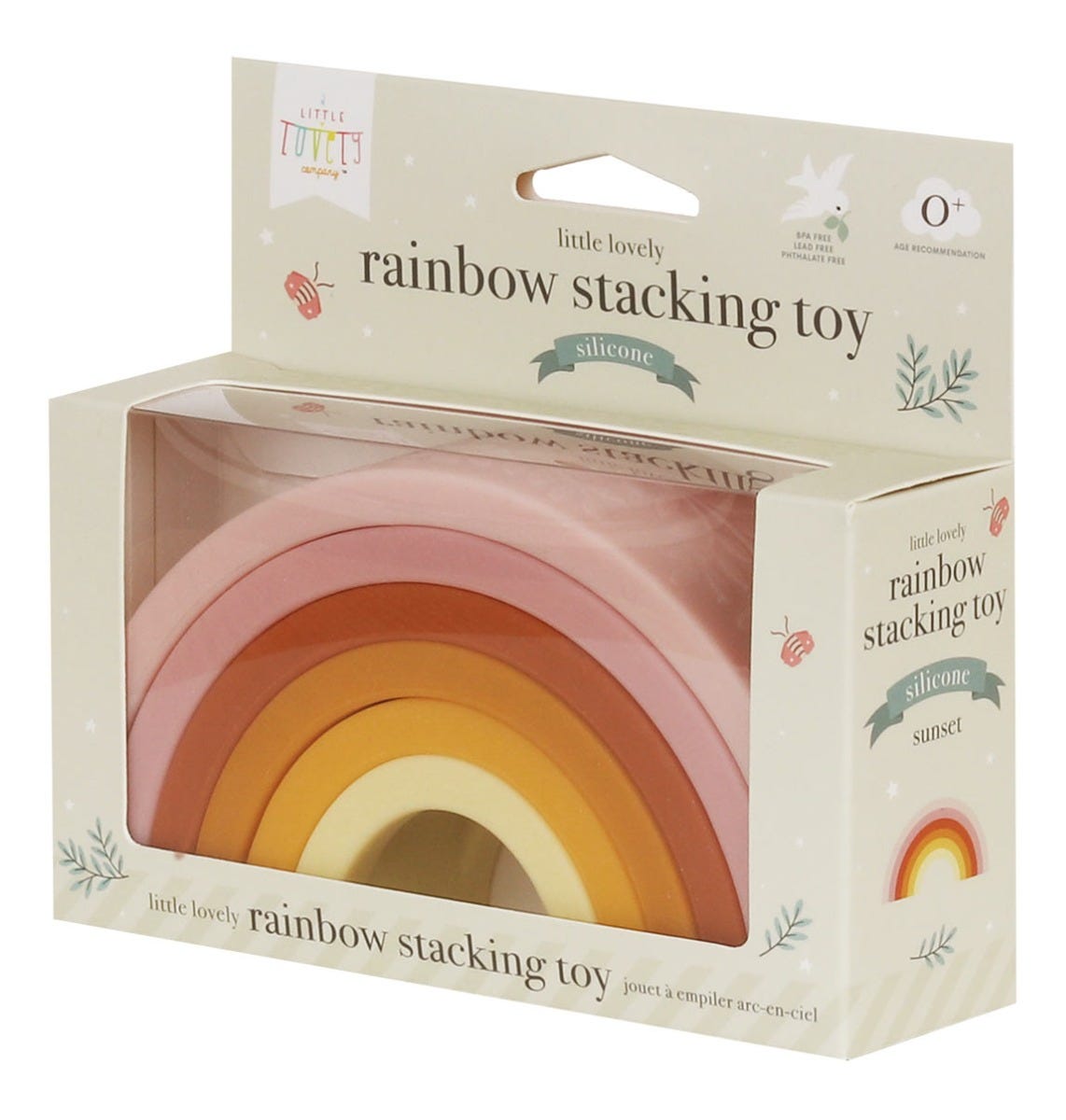 Regenboog stapelspeelgoed: sunset