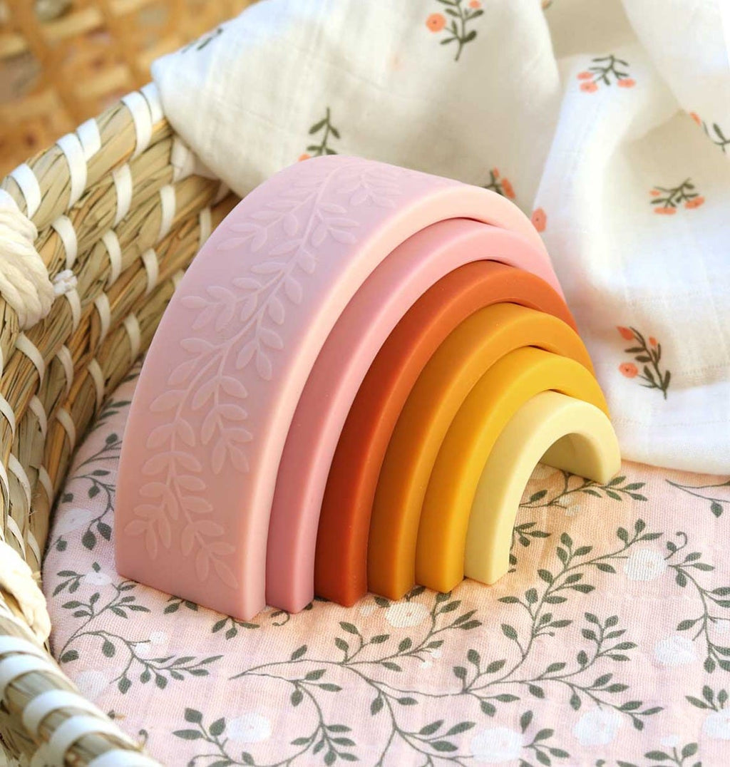 Regenboog stapelspeelgoed: sunset
